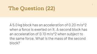 Ashley Perry Section 4 Physics 111 Chapter 4 Question 22