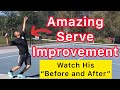 Amazing Serve Improvement (Amateur Tennis Player’s “Before And After”)