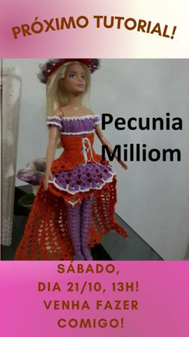 How to Make Doll Bed Cushion Part 1 - Blouse - Bed Doll - Crochet Barbie  With Pecunia Milliom 