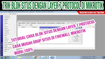 CARA BLOK SITUS DENGAN LAYER 7 PROTOCOL DI MIKROTIK