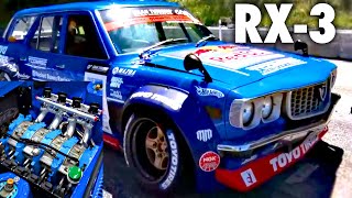 【4ローター NA】マッドマイク が操る マツダ サバンナ RX-3 ワゴン が今 D1GP に降臨【VIDEO OPTION切り抜き TCP MAGIC Rocket Bunny R26B】