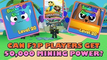 CAN F2P PLAYERS GET 50,000 MINING POWER - Roblox Mining Simulator 2