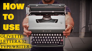 How to use an Olivetti Lettera 32 typewriter -  Full detailed & clear Tutorial