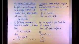 The Precise Definition of a Limit - Example 2.mp4