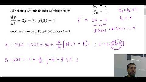 Método de Euler Aperfeiçoado - Exercício 1