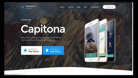 Capitona - Multi-Purpose App Showcase Responsive WordPress Theme