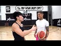 I Offered To Pay YK Osiris&#39;s Debt If He Beats Me! 1v1 Basketball