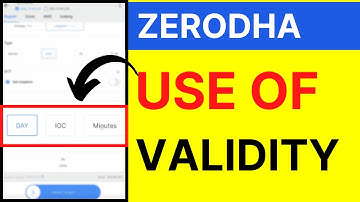 What is Day, IOC & Min in Zerodha | Zerodha Kite Tutorial