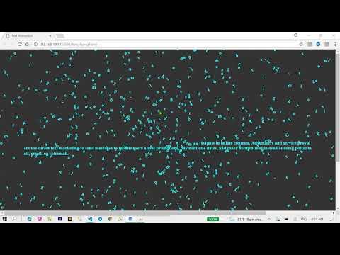 Text flying using HTML CSS and Javascript | TUTORIAL channel - YouTube