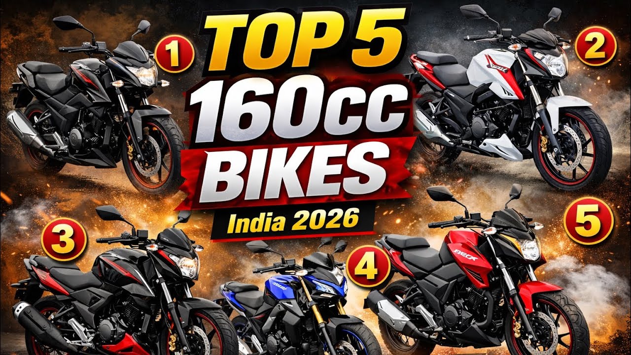 Top 5 Best 160cc Bikes in India | Mileage, Power & Price 🔥