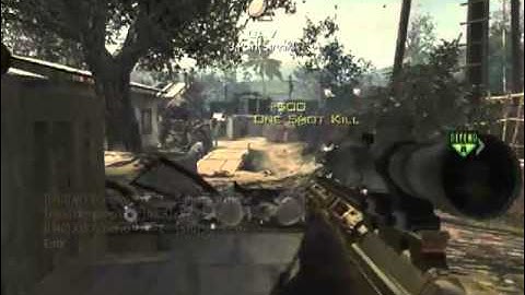 MW3! MSR 3 piece Quick Scope! SnD