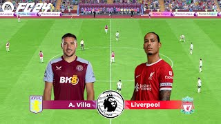 FC 24 | Aston Villa vs Liverpool - Premier League 23/24 Season - PS5™ Full Match & Gameplay