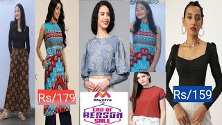 Myntra End of Reason Sale Haul/stylist top/crop  /full sleeve top/kurti /#stylewithdeepa #myntra