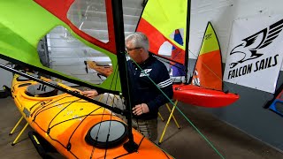 Falcon Sails has upgraded their kayak sail forestay and downhaul system.