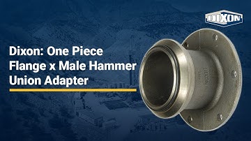 Dixon: One Piece Flange x Male Hammer Union Adapter
