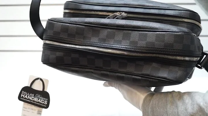 LOUIS VUITTON Damier Graphite Sac Leoh Messenger Bag REVIEW |PRE-OWNED