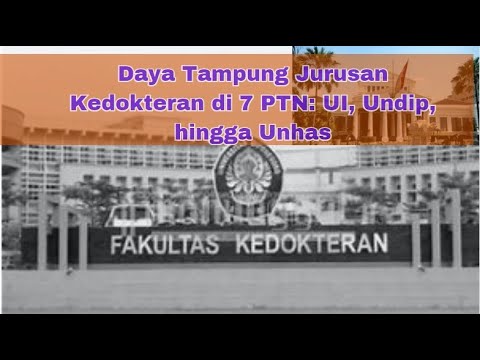 Daya tampung jalur SNBP Jurusan Kedokteran di 7 PTN terbaikdi Indonesai