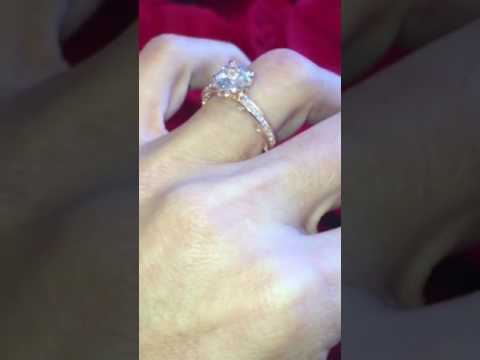 14kt Gold Lab Alexandrite and Diamond 4mm Round filligree Scroll Ring