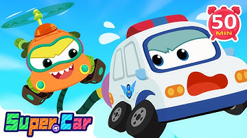 Thrilling Flight | Rescue Cars & Car Songs | Nursery Rhymes | Kids Cartoons | SuperCar