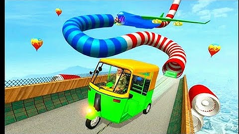 Rickshaw stunt racing impossible tracks gameplay walkthrough 2020