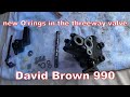 David brown 990 threeway hydraulic valve reseal 98