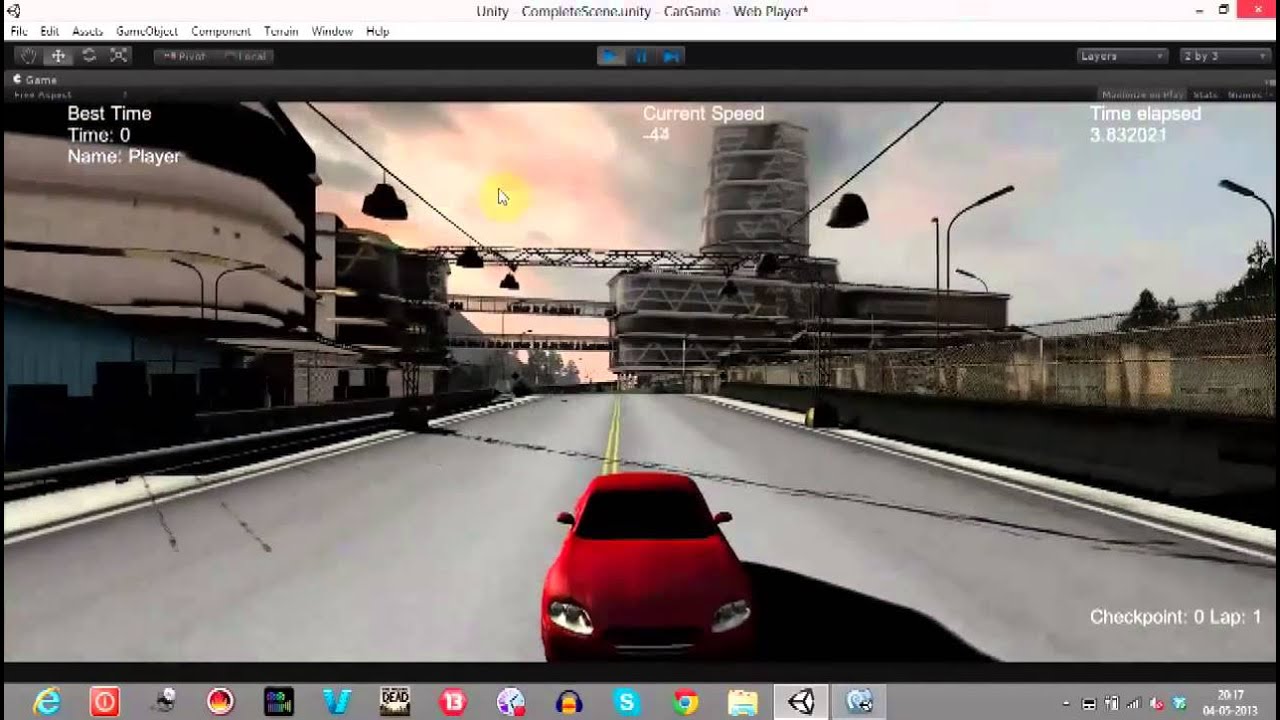 game creation tutorial 7 unity3d car game creating lap and