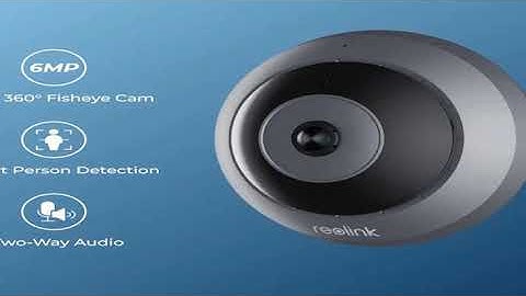 Reolink 6MP Fisheye WiFi Security Camera 2.4/5GHz Wireless Indoor Camera 2-Way Audio Smart