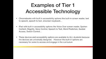 What is Tier1 Accessible Technology