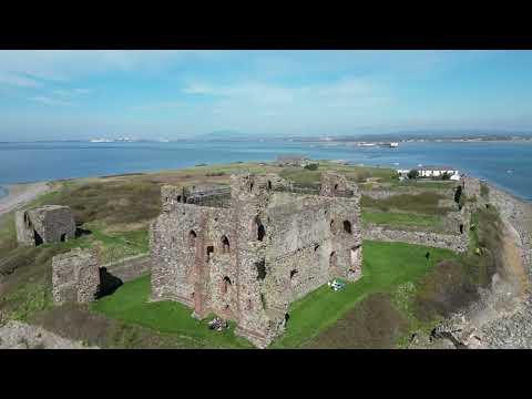 Piel Island Cumbria Drone styling