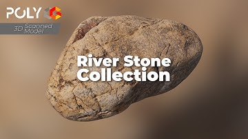 3D River Stone Collection – Realistic Scanned Models for Environments | PolyCG