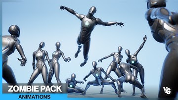 TRAILER - 105 Zombie Animations Mocap + 281 Bonus Zombie Audio