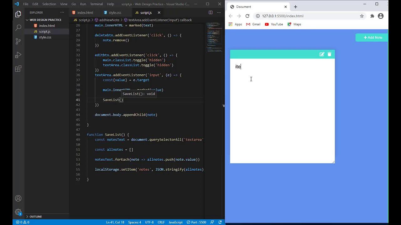 Build an amazing Sticky note App Using HTML, CSS and JavaScript Part3 ...