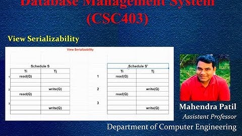 #Transcation #Serializability #concurrency View serializability | View serializability in DBMS