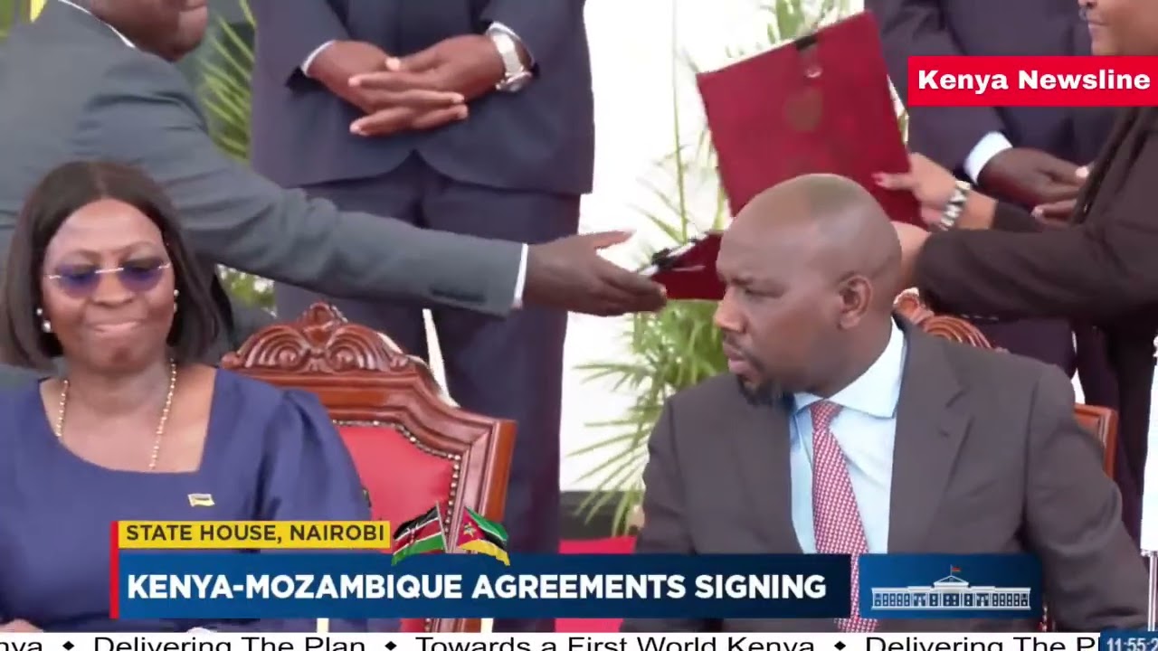 President Ruto l,  Daniel Chapo witness the signing of Kenya-Mozambique agreement signing