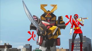Samurai Megazord and Jayden (Lauren Shiba) Red Ranger Power Rangers Legacy Wars