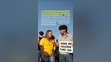 She say 300 digits of pi from memory!