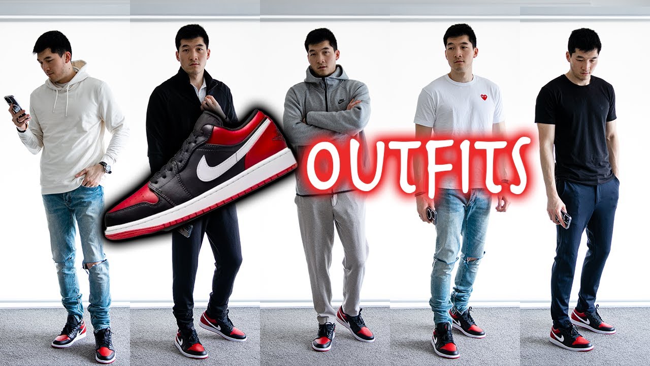 How to style - Air Jordan 1 Low 'Bred Toe Alternate' (8 Outfit Ideas ...