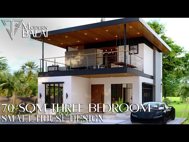 Modern Minimalist Design | Small House Design 3-Bedroom | 70 Sqm Only class=