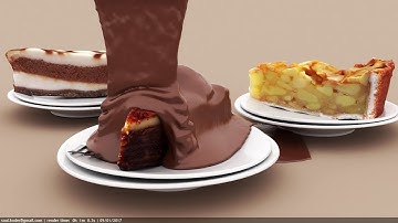 Chocolate simulation using PhoenixFD