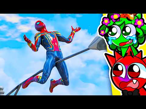 Reacting to Spiderman's Funniest Fails in GTA 5