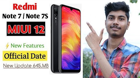 Redmi Note 7 & 7S MIUI 12.0.0.2 || Redmi note 7/7s android 10 Update || Note 7 Miui 12 Official date