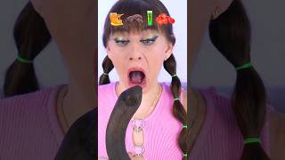 ASMR Eating Emoji Wasabi, Banana Mukbang #shorts