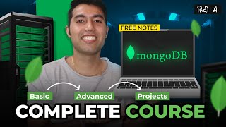 MongoDB Complete Course Tutorial in Hindi🔥Free Notes & Projects screenshot 2