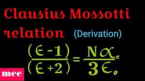 Unit-5,Dielectric properties, Clausius Mosotti relation by Dr.J.KishoreBabu