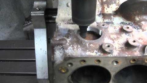 threading core plugs for 1 1/2NPT in MGB block with RMC V40 CNC