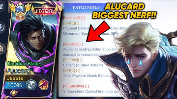 NEW UPDATE!! ALUCARD BIGGEST NERFED!! REASON WHY ALUCARD GOT NERF SO BAD!😡 ALUCARD BEST BUILD 2025