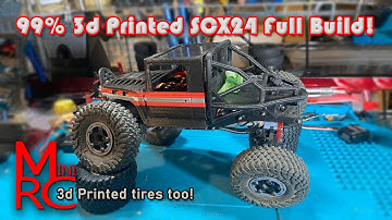 SCX24 - Full 3d Printed Build! TS.Fabs, Tinker Time, GunnersRCGarage, Dinky RC, McCue RC and more!