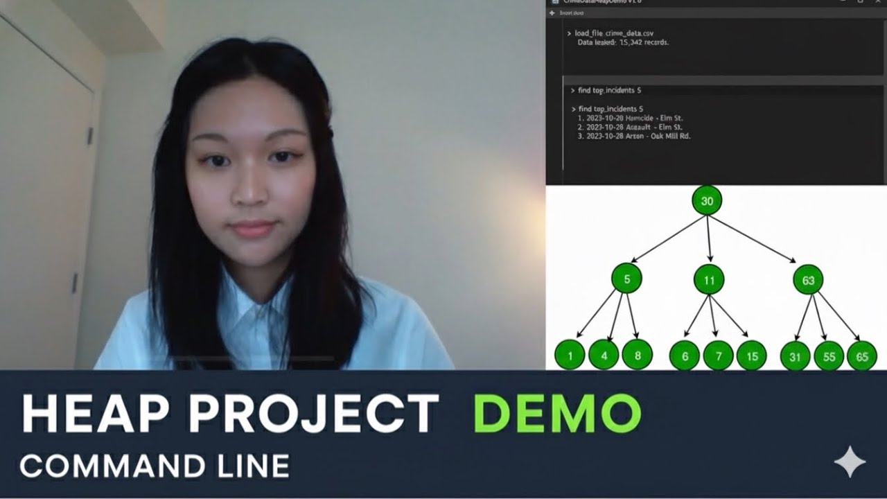 C++ Heap Project: Crime Data Analysis From CSV (Command Line Demo)