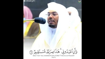 سورة يس (٦٠ إلى ٦٤) القارئ د. ياسر الدوسري