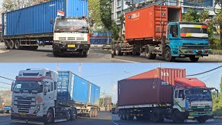 Kompilasi Truck Container Petikemas Pt. 3 • UD Quester, Big Thumb, Hino Dolphin